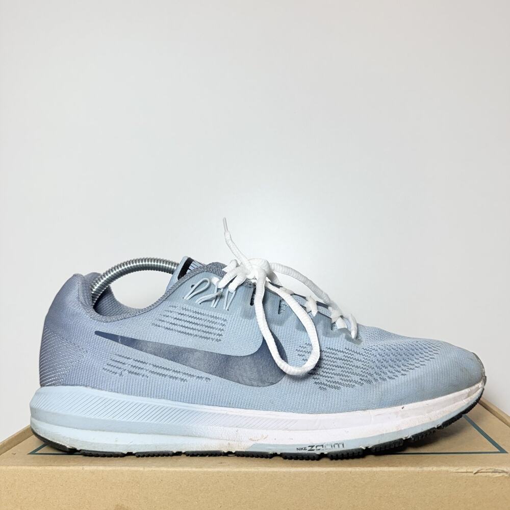 Women's Size 10.5 Nike Air Zoom Structure 21 Blue White Running Shoes 904701